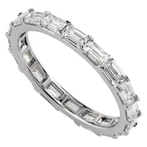 chanel set emerald cut diamond eternity band|Channel East West Set Emerald Cut Diamond Eternity Band.